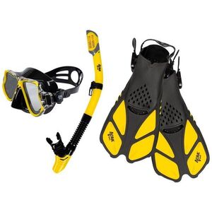 ACRA Snorkelling szett 3in1 M6213, sárga, búvárszemüveg, snorkel, uszony 36-41 kép
