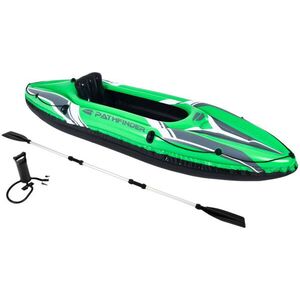 SunClub 34176 "Pathfinder" felfújható kajak, 274×77×43 cm, zöld kép