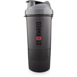 Shaker tartállyal, fekete, 400ml kép