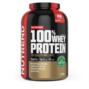 Nutrend 100% Whey Protein 2250 g, eper kép