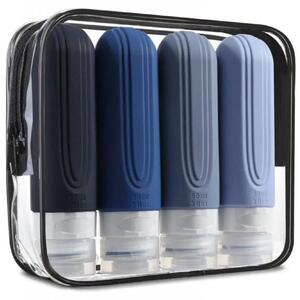 Take it shop szilikon utazópalackok 90 ml, 4 db, kék kép