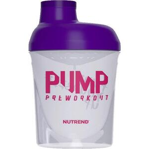 Nutrend Shaker Pump 300 ml, átlátszó + lila kép