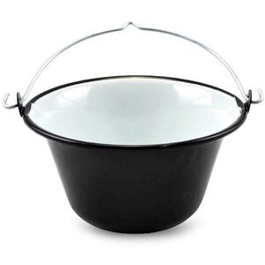 Igotrend Zománcozott tálaló bogrács, 0, 8 l / 16 cm, fekete kép