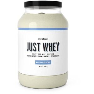 GymBeam Protein Just Whey 2000 g, white chocolate coconut kép