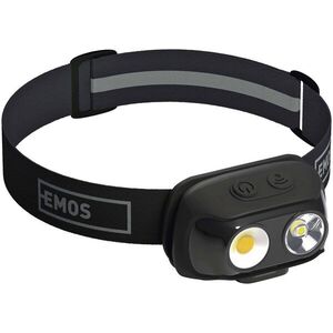 EMOS P3542 COB LED + LED tölthető fejlámpa, 500 lm, Li-Pol 1200 mAh, meleg + semleges fehér kép