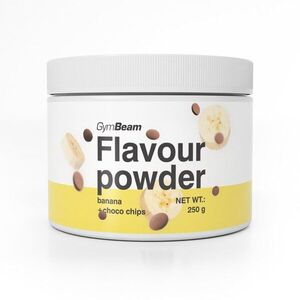 GymBeam Flavour powder banán, csokoládédarabok, 250 g kép