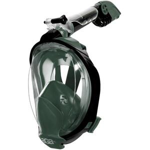 Aga DS1132 Teljes arcú snorkel maszk, S/M, sötétzöld kép