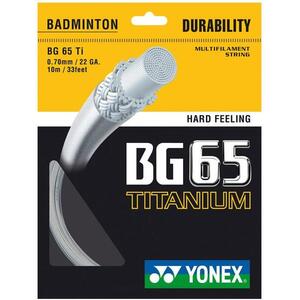 YONEX BG 65 Ti Tollasütő húr, multipack, 3 db, 10 m kép