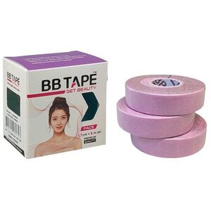 BB Tape tapasz arcra, 1, 7 cm rózsaszín cherry, 3 darab kép
