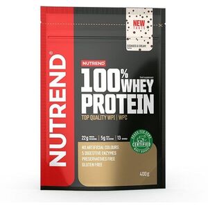 Nutrend 100% Whey Protein 400 g, cookies-cream kép