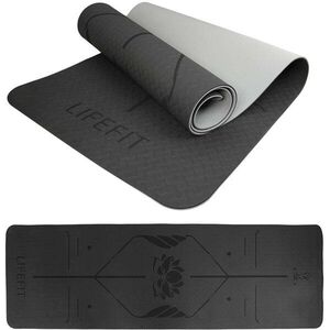 LIFEFIT YOGA MAT LOTOS DUO, 183x58x0, 6 cm, fekete kép