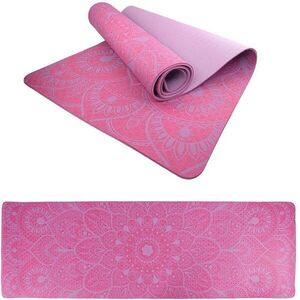 LIFEFIT YOGA MAT MANDALA DUO, 183x58x0, 6 cm, bordó kép