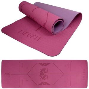 LIFEFIT YOGA MAT LOTOS DUO, 183x58x0, 6 cm, bordó kép