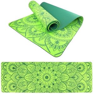 LIFEFIT YOGA MAT MANDALA DUO, 183x58x0, 6 cm, zöld kép