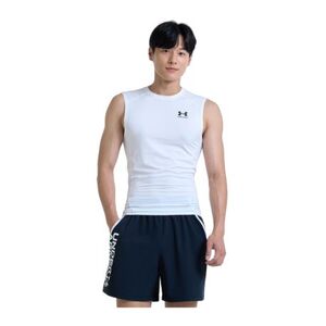 Férfi ujjatlan kompressziós póló UNDER ARMOUR UA HG Armour Comp SL-WHT kép
