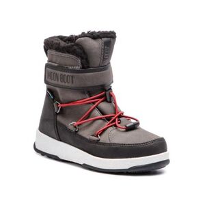 Fiú magas téli cipők MOON BOOT JR BOY BOOT, 002 black castlerock kép