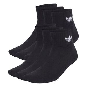 Zoknik ADIDAS ORIGINALS 6 PACK-MID ANKLE SCK-BLACK kép