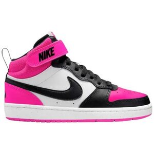 Lány utcai cipők NIKE Court Borough Mid 2 Jr white black fierce pink kép