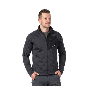 Férfi bélelt túrázó pulóver cipzárral NORTHFINDER JULISTE-270blackblack kép
