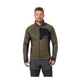 Férfi bélelt túrázó pulóver cipzárral NORTHFINDER JULISTE-550blackdarkgreen kép