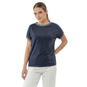 Női rövid ujjú póló VOLCANO TM-EVENLY-NAVY kép