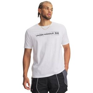 Férfi rövid ujjú póló UNDER ARMOUR UA CAMO CHEST STRIPE SS-WHT kép