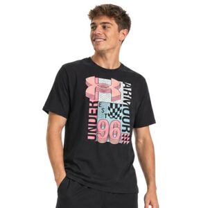 Férfi rövid ujjú póló UNDER ARMOUR UA M LOGO COLLAGE SS-BLK kép