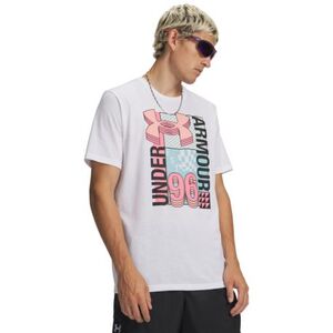 Férfi rövid ujjú póló UNDER ARMOUR UA M LOGO COLLAGE SS-WHT kép
