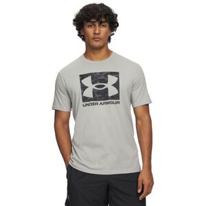 Férfi rövid ujjú póló UNDER ARMOUR UA ABC CAMO BOXED LOGO SS-GRY kép