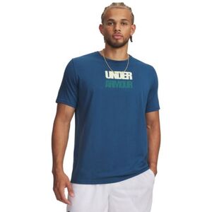 Férfi rövid ujjú póló UNDER ARMOUR UA M BLOCK LOGO SS-BLU kép
