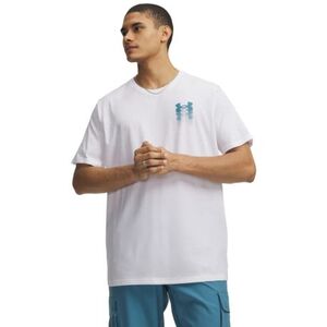 Férfi rövid ujjú póló UNDER ARMOUR UA M BLUR LOGO SS-WHT kép