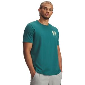 Férfi rövid ujjú póló UNDER ARMOUR UA M BLUR LOGO SS-GRN kép
