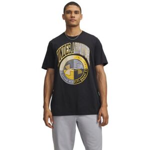 Férfi rövid ujjú póló UNDER ARMOUR UA M VARSITY CREST SS-BLK kép