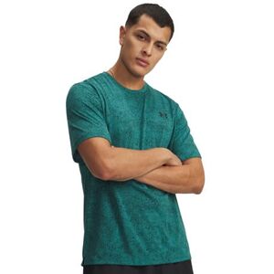 Férfi rövid ujjú edzőpóló UNDER ARMOUR UA Tech Tee Pixelate-GRN kép
