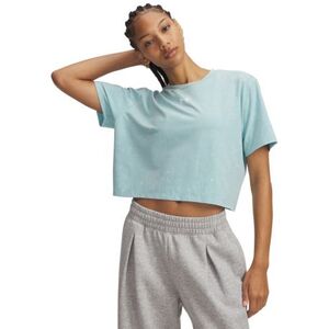 Női rövid ujjú póló UNDER ARMOUR UA Rival Boxy Tee Wash-BLU kép