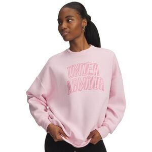 Női bélelt kapucnis pulóver UNDER ARMOUR Rival Flc OS Varsity Crew-BLK kép