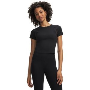 Női rövid ujjú edzőpóló UNDER ARMOUR Motion Mesh SS-BLK kép