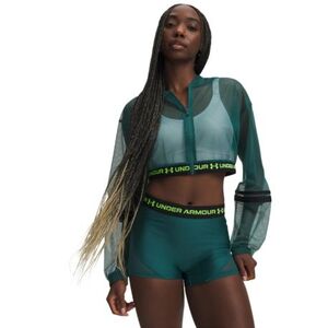 Női edződzseki UNDER ARMOUR HeatGear Mesh FZ-GRN kép