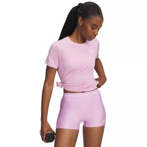 Női rövid ujjú edzőpóló UNDER ARMOUR Tech SSC- Twist-PNK kép