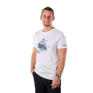 Férfi rövid ujjú túrázó póló NORTHFINDER BENED-377white kép