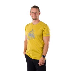 Férfi rövid ujjú túrázó póló NORTHFINDER BENED-520mustard kép