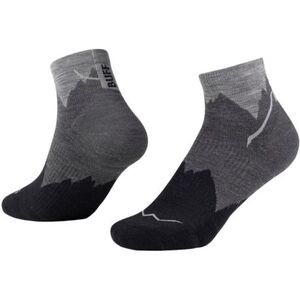 Túrázó zoknik BUFF MERINO LIGHTWEIGHT QUARTER SOCK LWQ3 BLACK kép