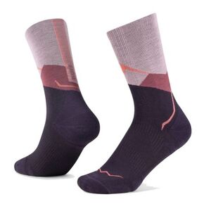 Női túrázó zoknik BUFF MERINO LIGHTWEIGHT CREW SOCK LWC1 PINK kép