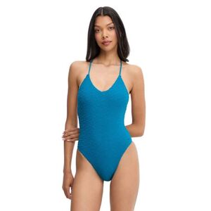 Női egyrészes fürdőruhák NIKE SWIM Swoosh Terry Towelling GREEN ABYSS kép