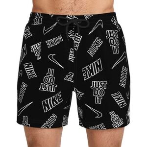 Férfi fürdőnadrág NIKE SWIM Breaker Tossed Logo 5 Black kép