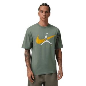 Férfi rövid ujjú póló NIKE Jordan Brooklyn VINTAGE LICHEN BRIGHT CITRON kép