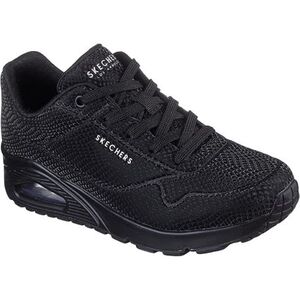 Női szabadidőcipők SKECHERS Uno Shiny scale W black reflective kép