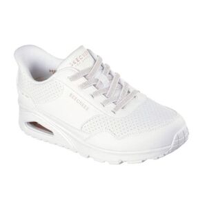 Női szabadidőcipők SKECHERS Uno Banksia Luxe Slip-Ins W white kép