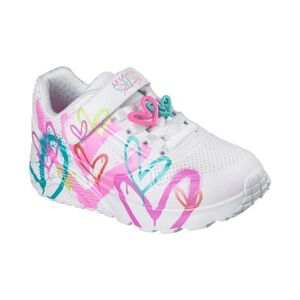 Lány szabadidőcipő SKECHERS Uno Lite GoldCrown K white multi color kép