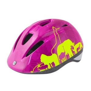 Gyerek kerékpáros sisak FORCE dětská helma Fun Animals fluo růžová kép
